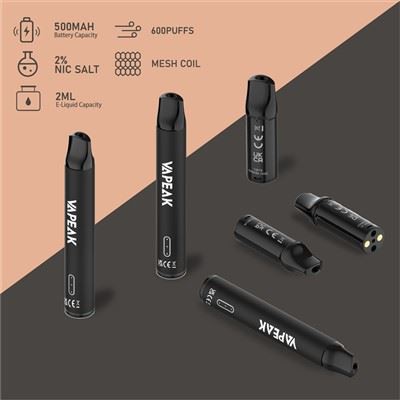 600 trekjes Wegwerp Pod-systeem Vape