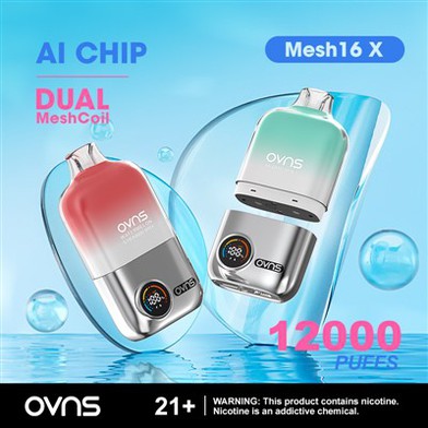 OVNS Mesh16X vervangbare podsysteemkits 12000 bladerdeegvape