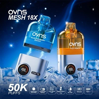 OVNS Mesh18 X Pod-systeemkit 18ML Capaciteit 50K / 25K Rookwolken E-sigaret Vape